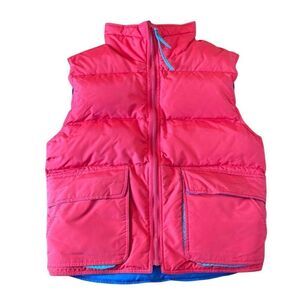 Vintage EMS goose down Reversible puffer vest M